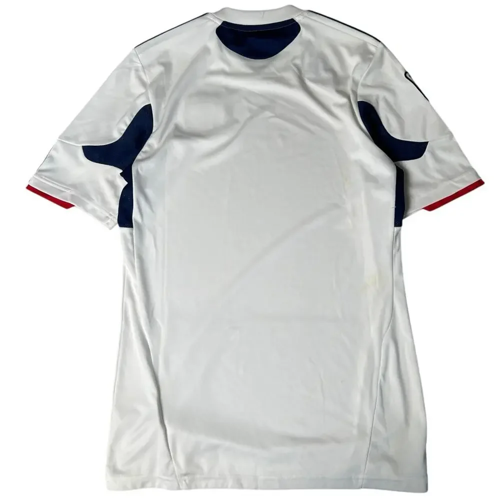 Adidas MLS Chicago Fire Away Soccer Jersey Mens S/M White 2010 Short Sleeve